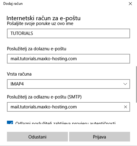 Windows Email Account Setup